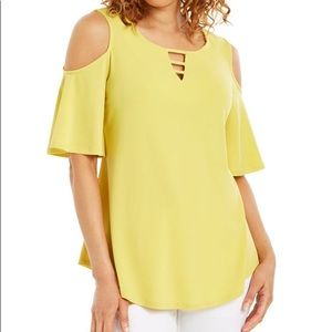 jm collection women tops cold shoulder v neck